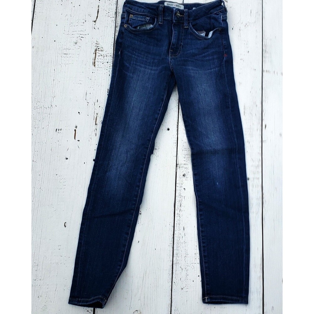Warp + Weft  Kids Girls Sz 10 New York City Skinny Pants Blue Jeans